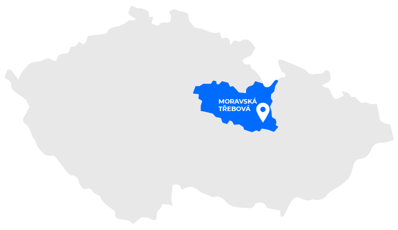 Mapa Moravské Třebové